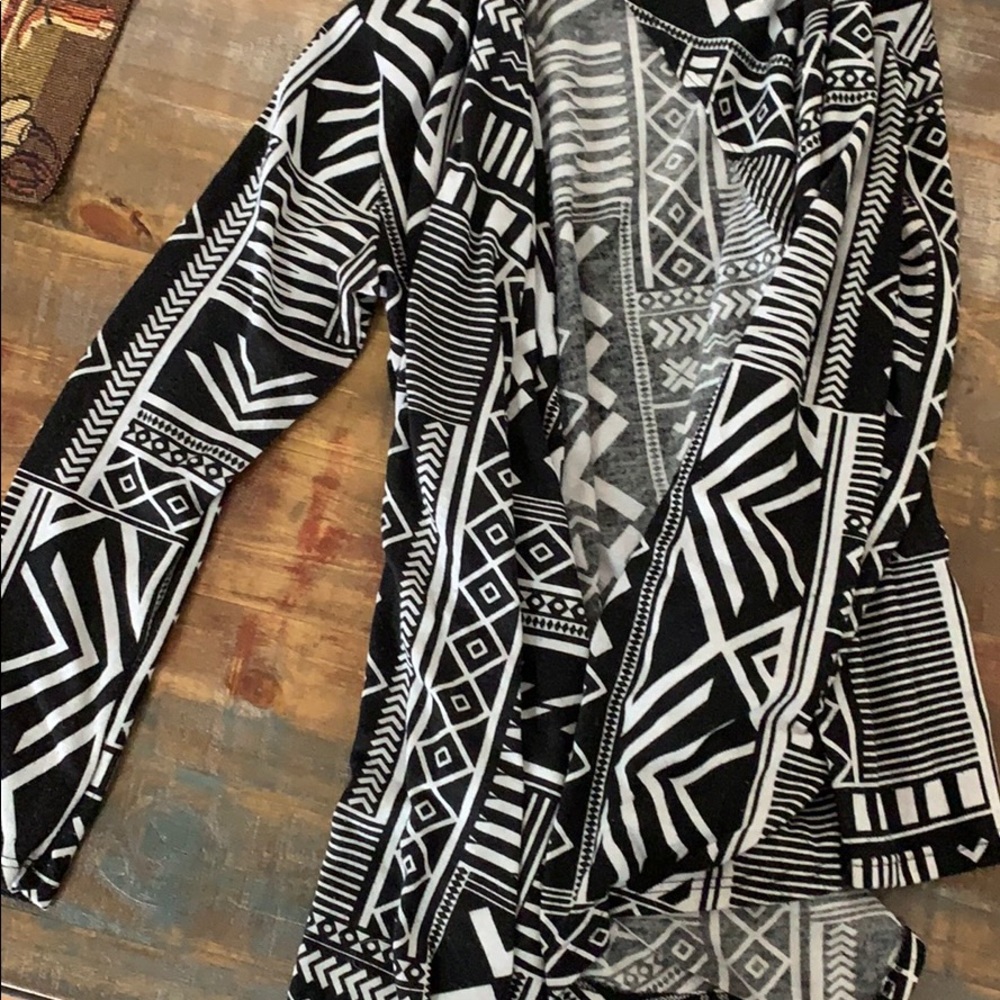 Black and white Aztec cardigan